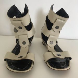 Derek Lam cream gladiator sandal